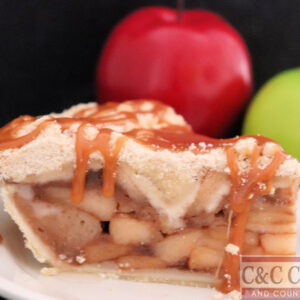 Caramel Apple Crumb Pie