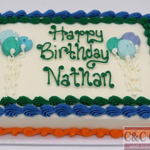 Amusing Balloons - Sheet Cake