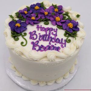 April Flowers - Round Cake