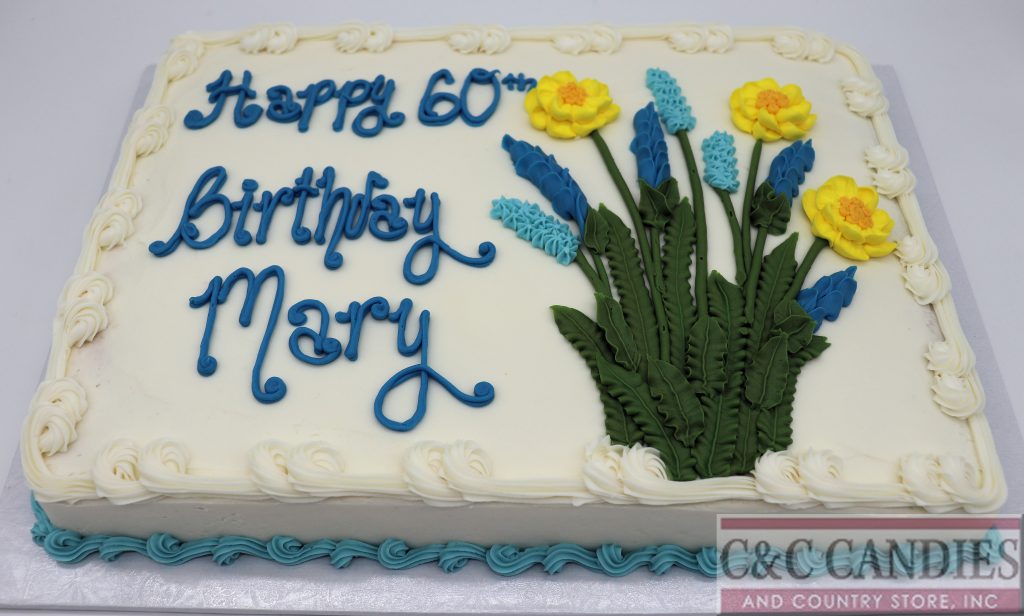 Wildflower Meadow Sheet Cake