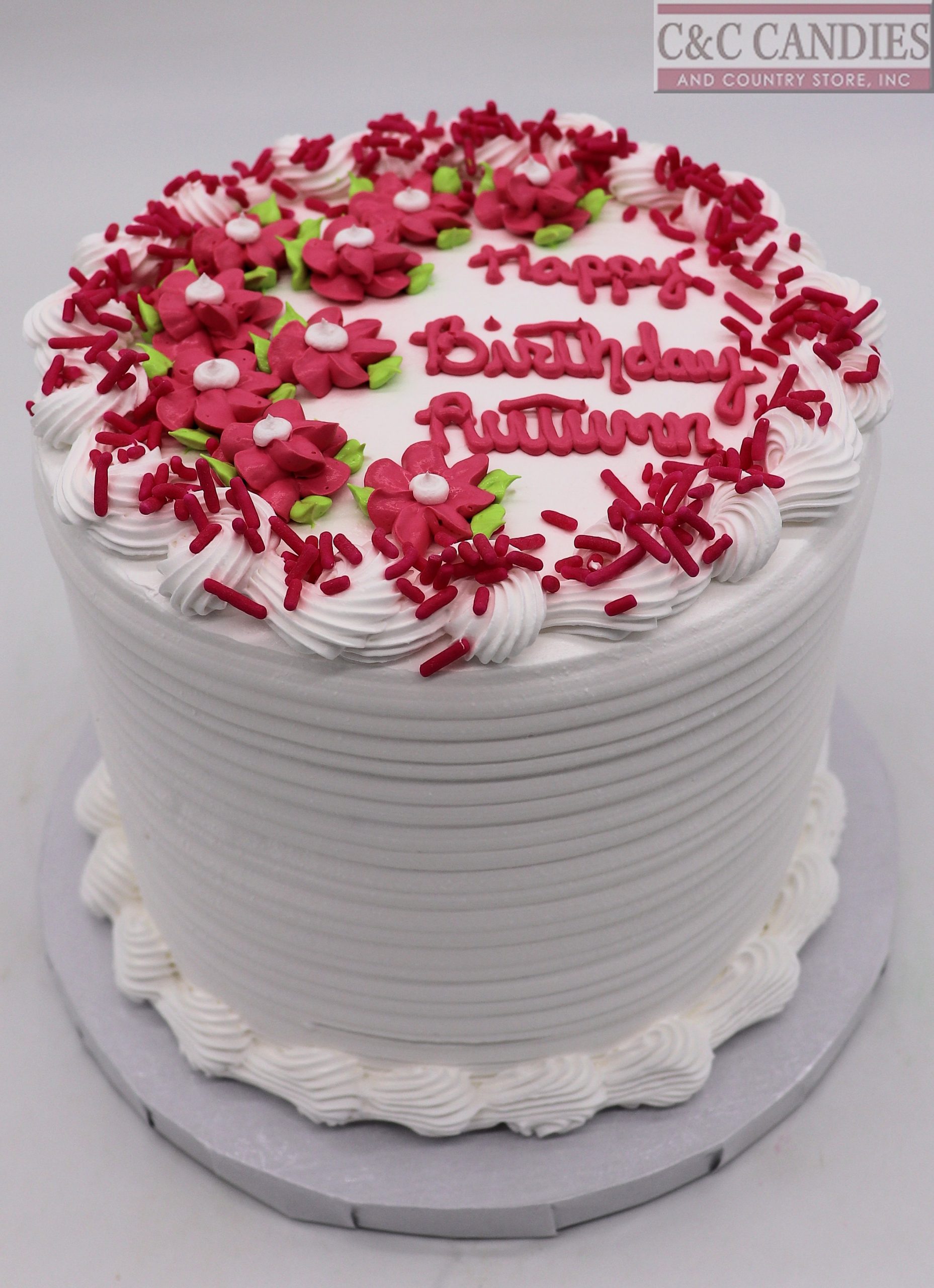 April Flowers - Round Cake - Image 2