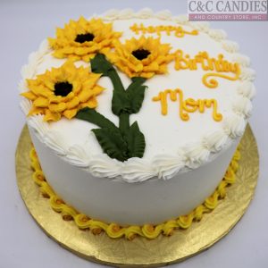 Sunflower Delight Round Cake
