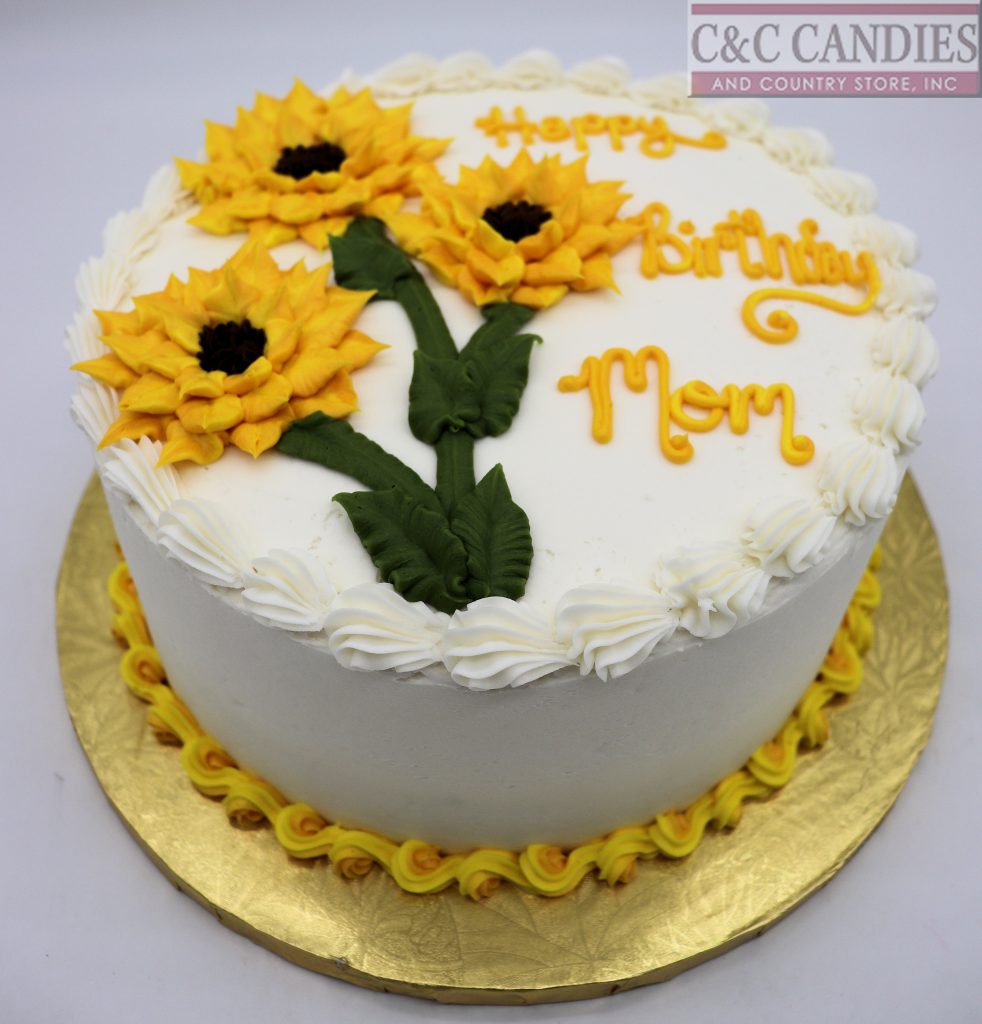 Sunflower Delight Round Cake