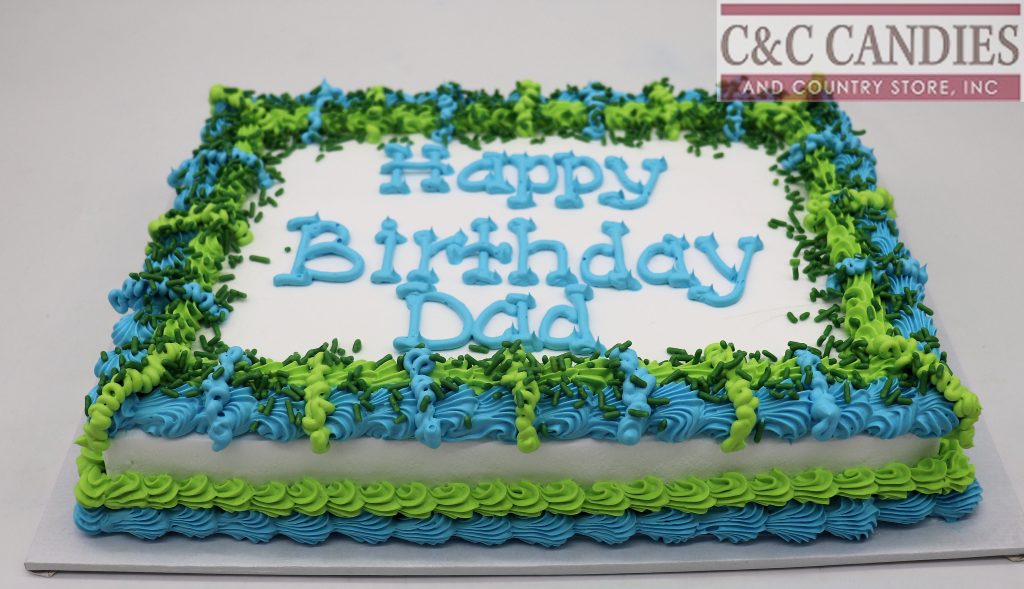 Party Streamers Sheet Cake