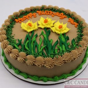 Daffodil Garden - Round Cake