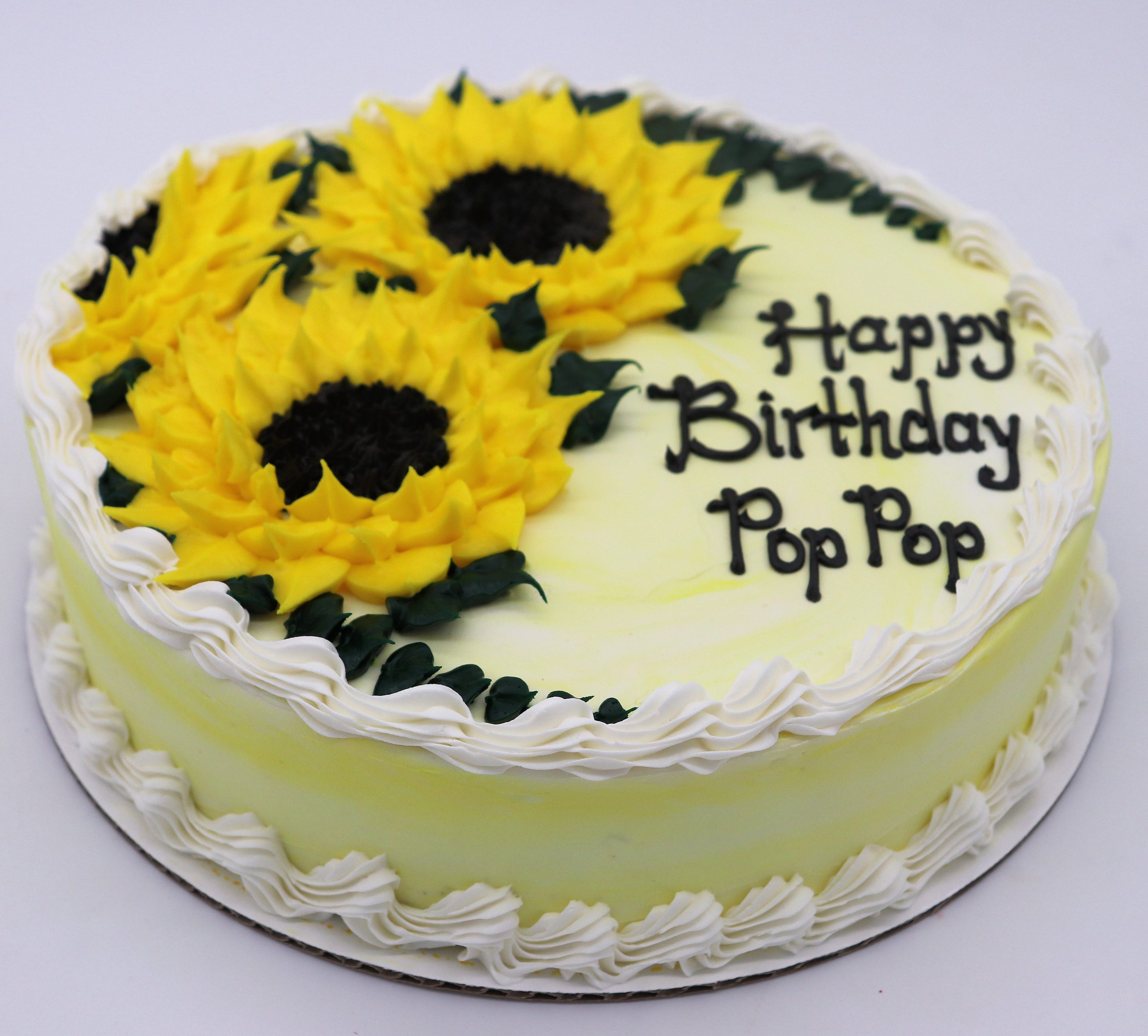 Sunflower Celebration Round Cake - Image 3