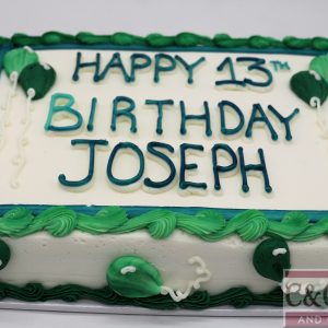 Let's Get Poppin' Sheet Cake