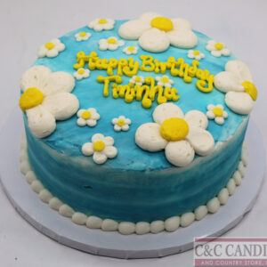 Blooming Daisies - Round Cake