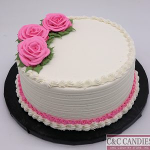 Classic Roses - Round Cake