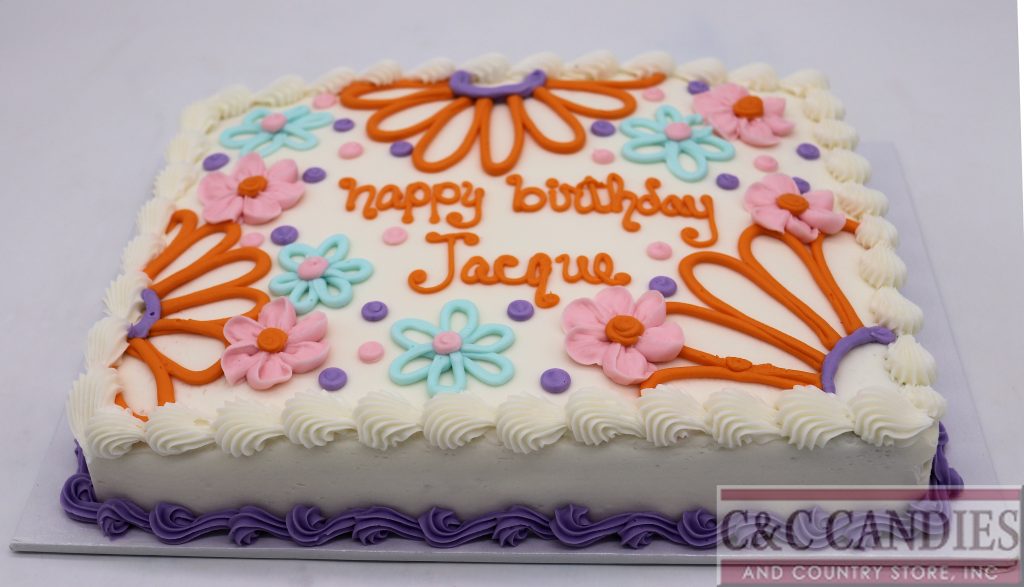 Flower Power Sheet Cake