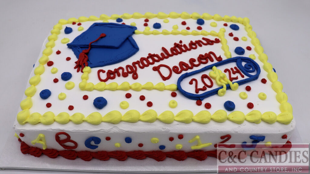 Tiny Tassel Grad - Sheet Cake