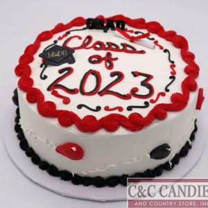 Grad Balloons Round Cake