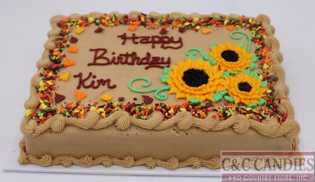 Sunflower Spice Sheet Cake