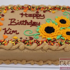 Sunflower Spice Sheet Cake