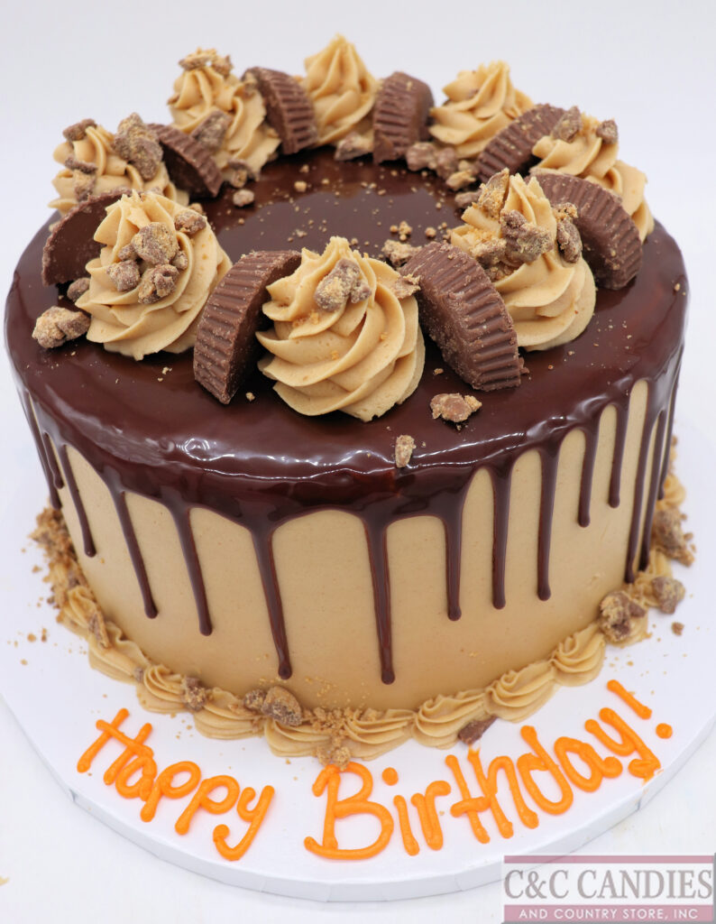 Peanut Butter Cup Explosion Cake