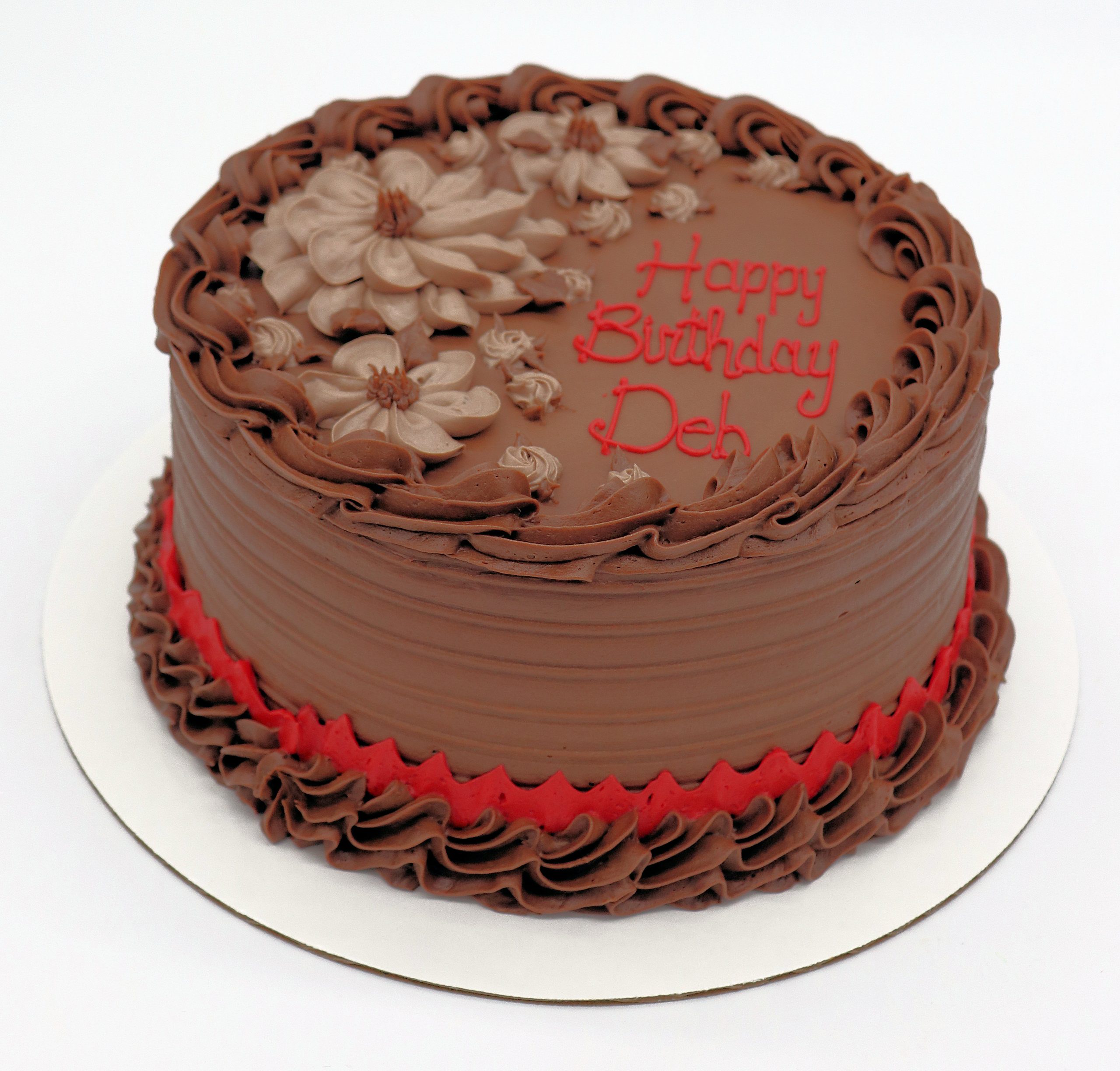 Chocolate Bloom Round Cake - Image 4