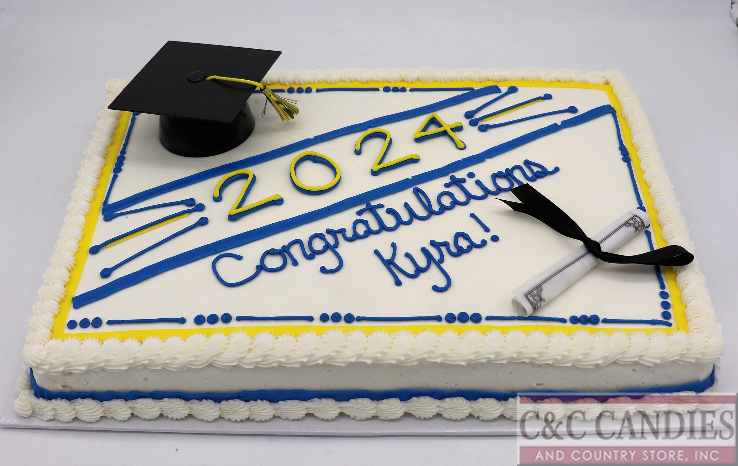 Grad Year Banner - Sheet Cake - Image 3