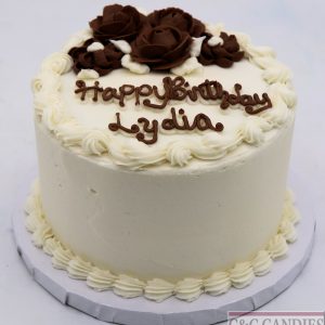 Chocolate Bloom Round Cake