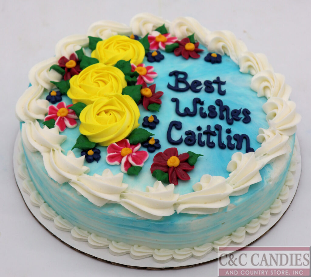 Sunshine Garden Round Cake