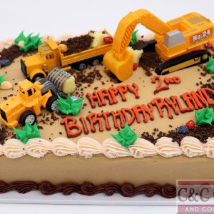 Construction Zone - Sheet Cake