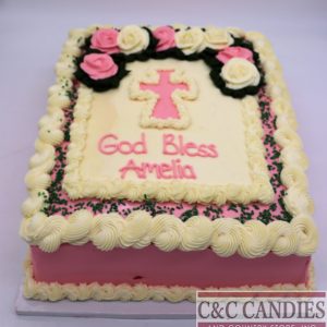 Sacred Rose Sheet Cake