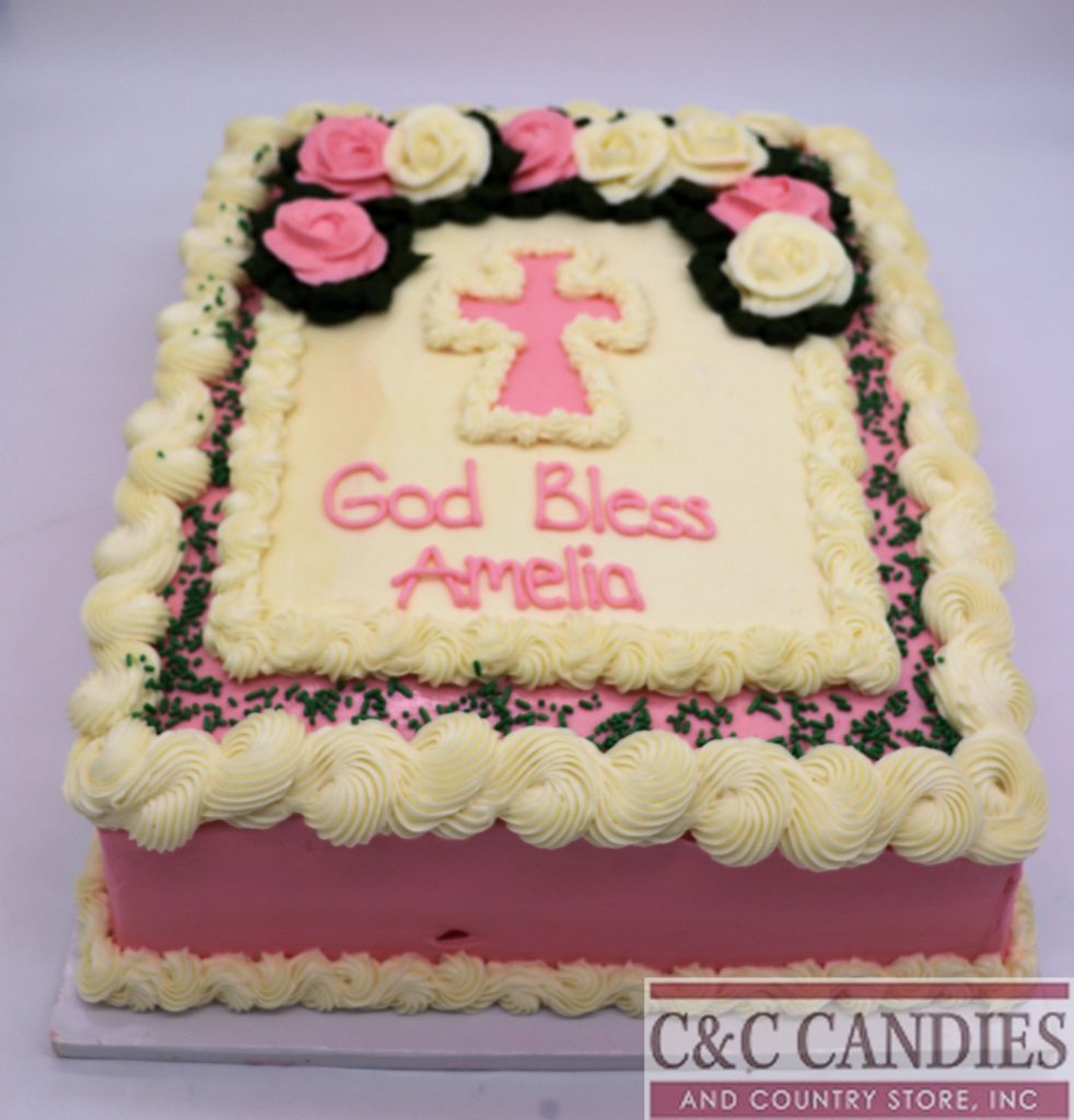 Sacred Rose Sheet Cake