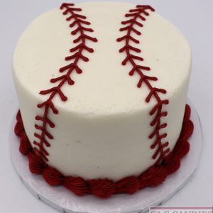 Baseball - Round Cake
