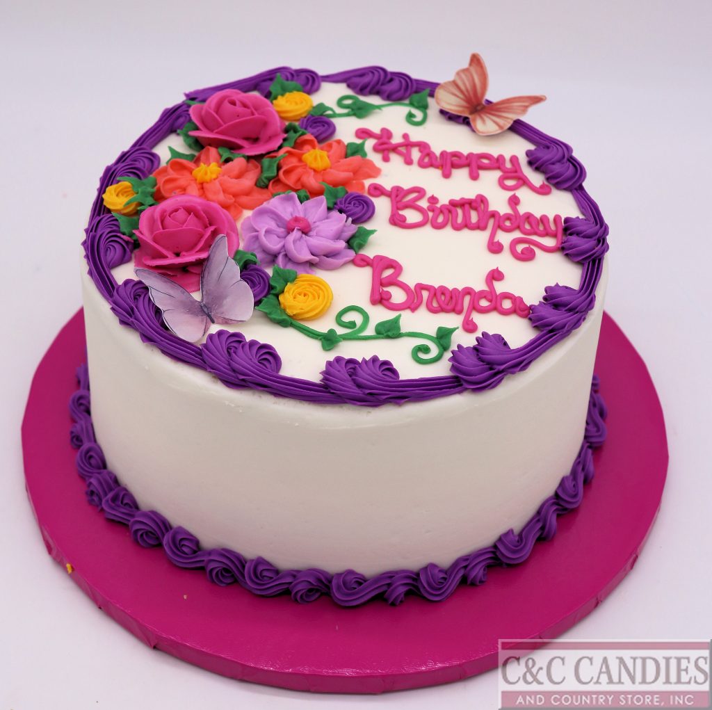 Butterfly Kisses - Round Cake