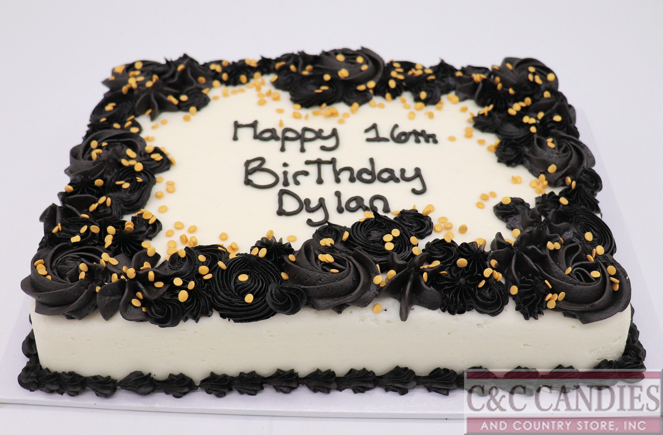 Modern Floral Sheet Cake - Image 2