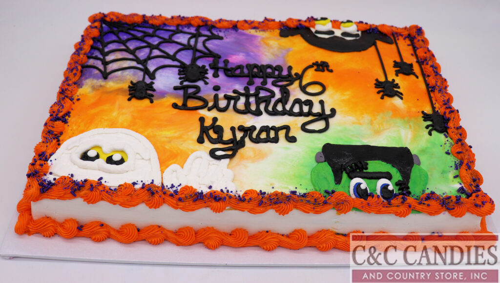 Monster Mash Up Sheet Cake