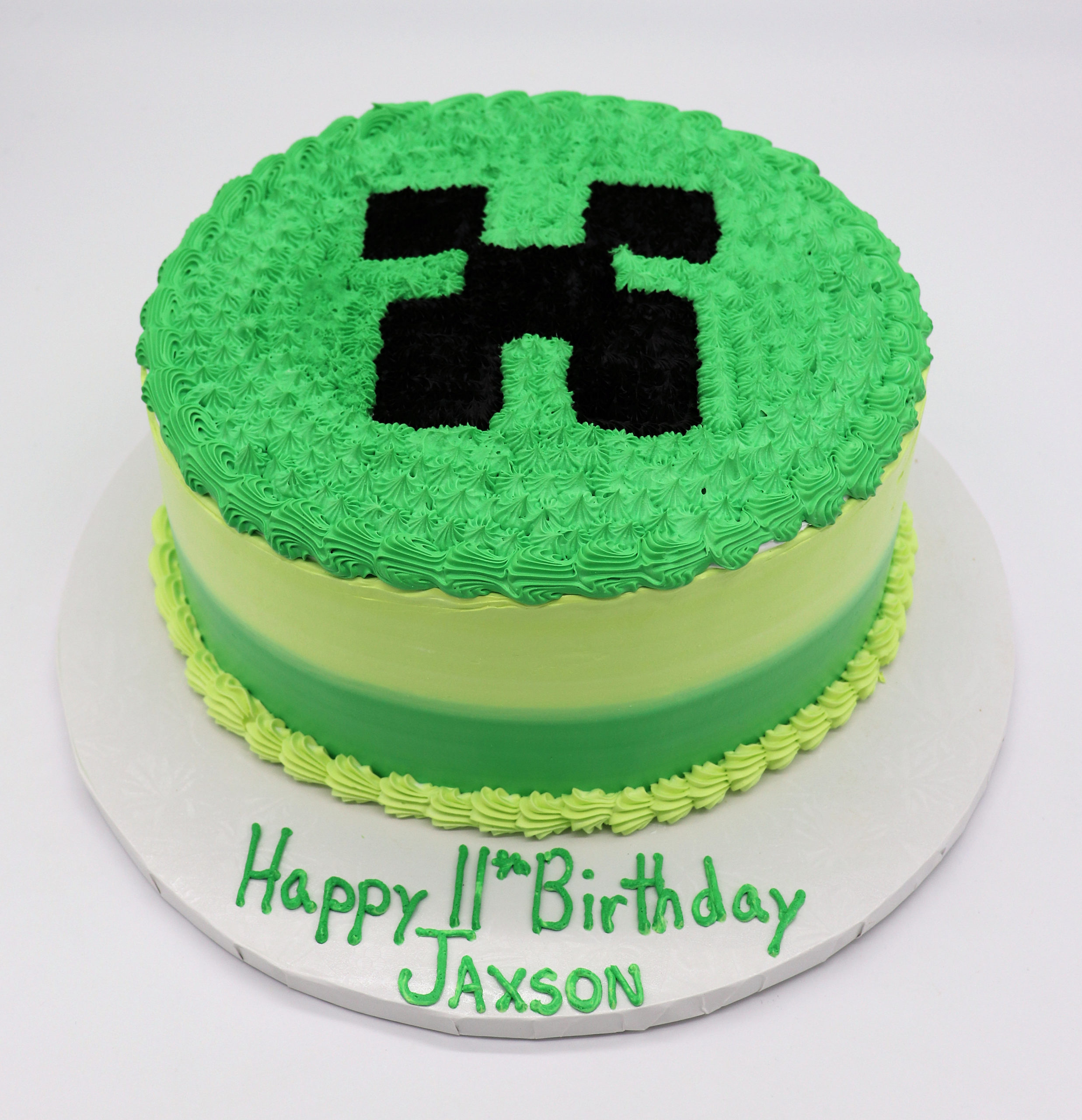 Easy Minecraft Creeper Cake Tutorial - Delishably