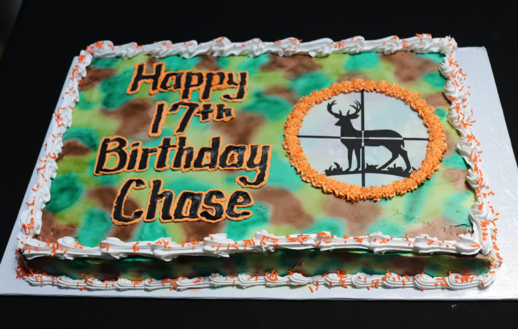Buck in the Crosshairs Sheet Cake