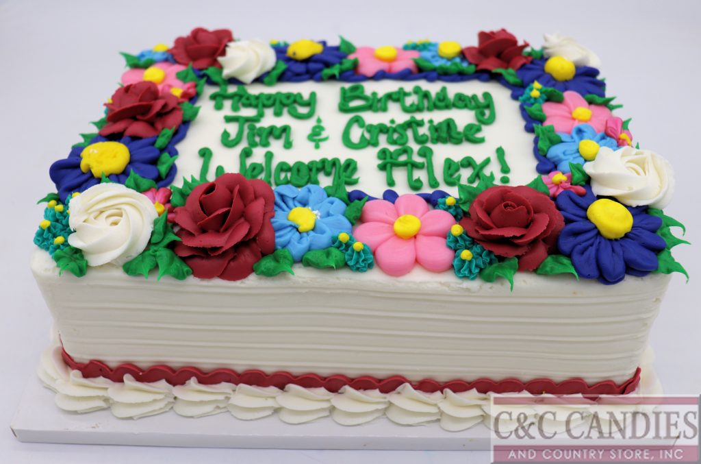 Country Garden - Sheet Cake