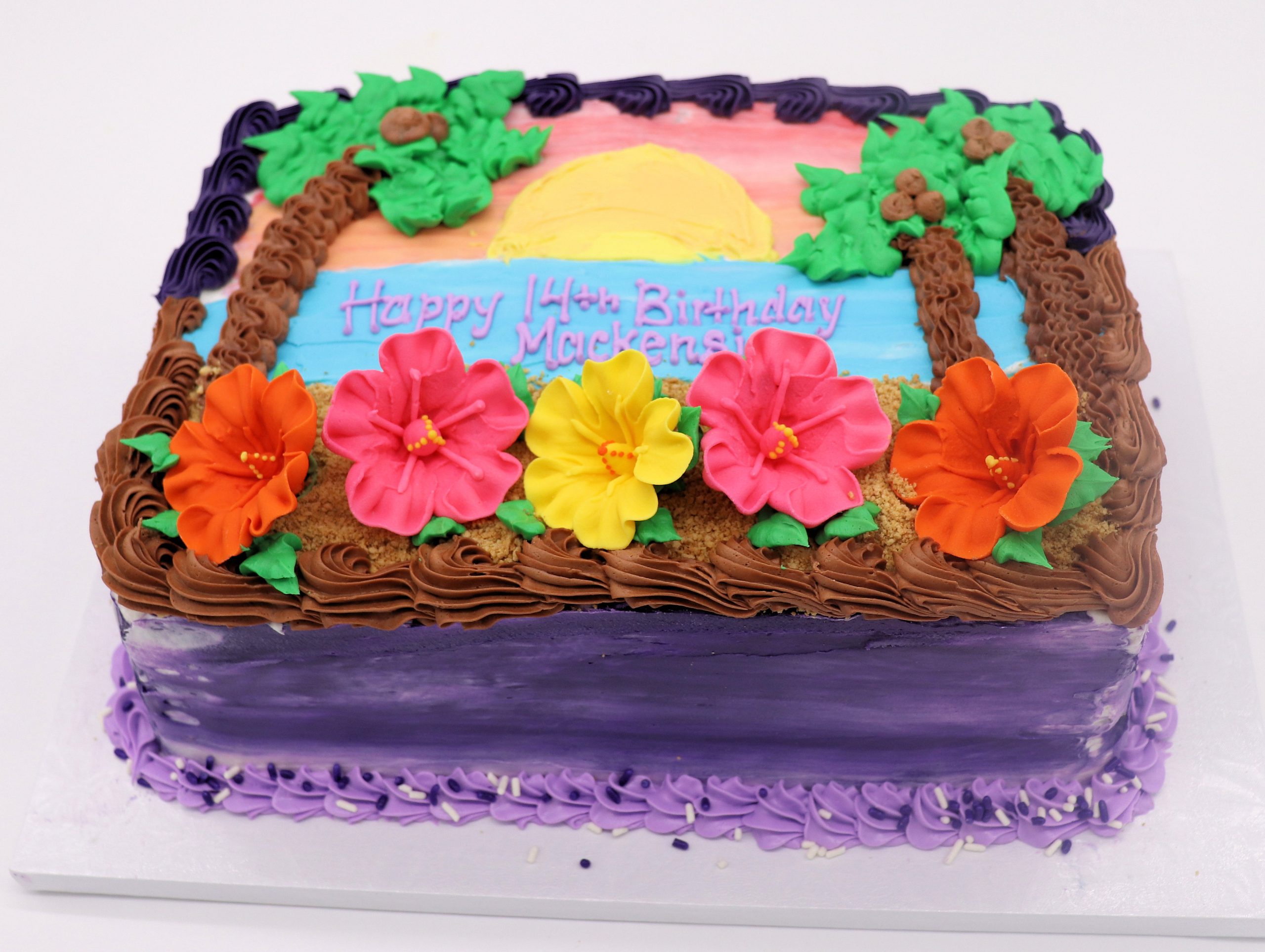 Hawaiian Sunset - Sheet Cake - Image 2