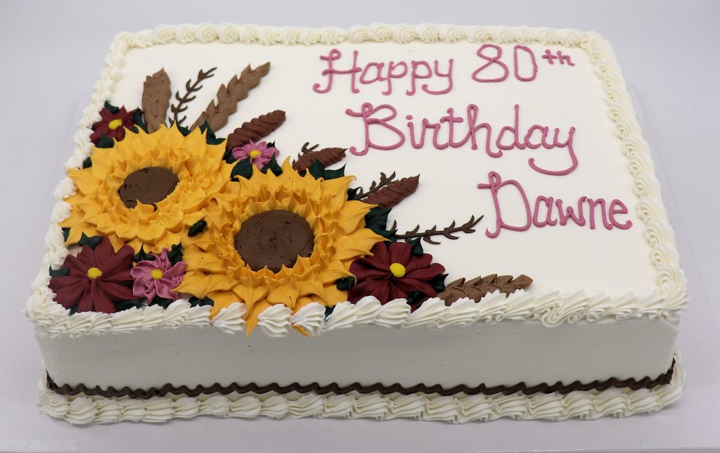 Fall Blooms - Sheet Cake