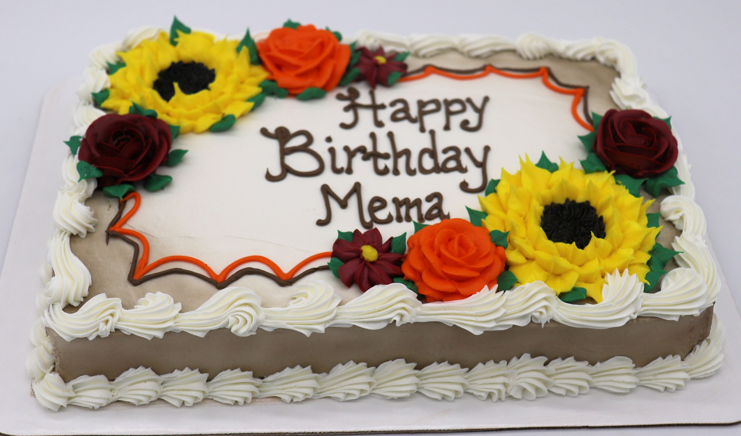 Fall Flower Garden Sheet Cake | C\u0026C Candies, image size:2560x1505