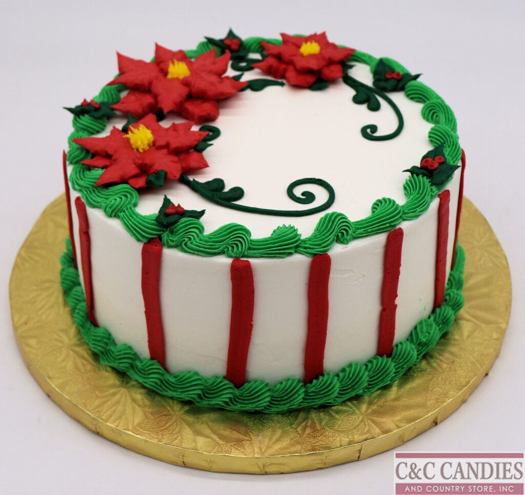 Holiday Stripes - Round Cake