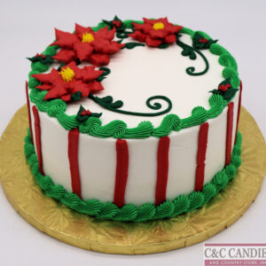 Holiday Stripes - Round Cake