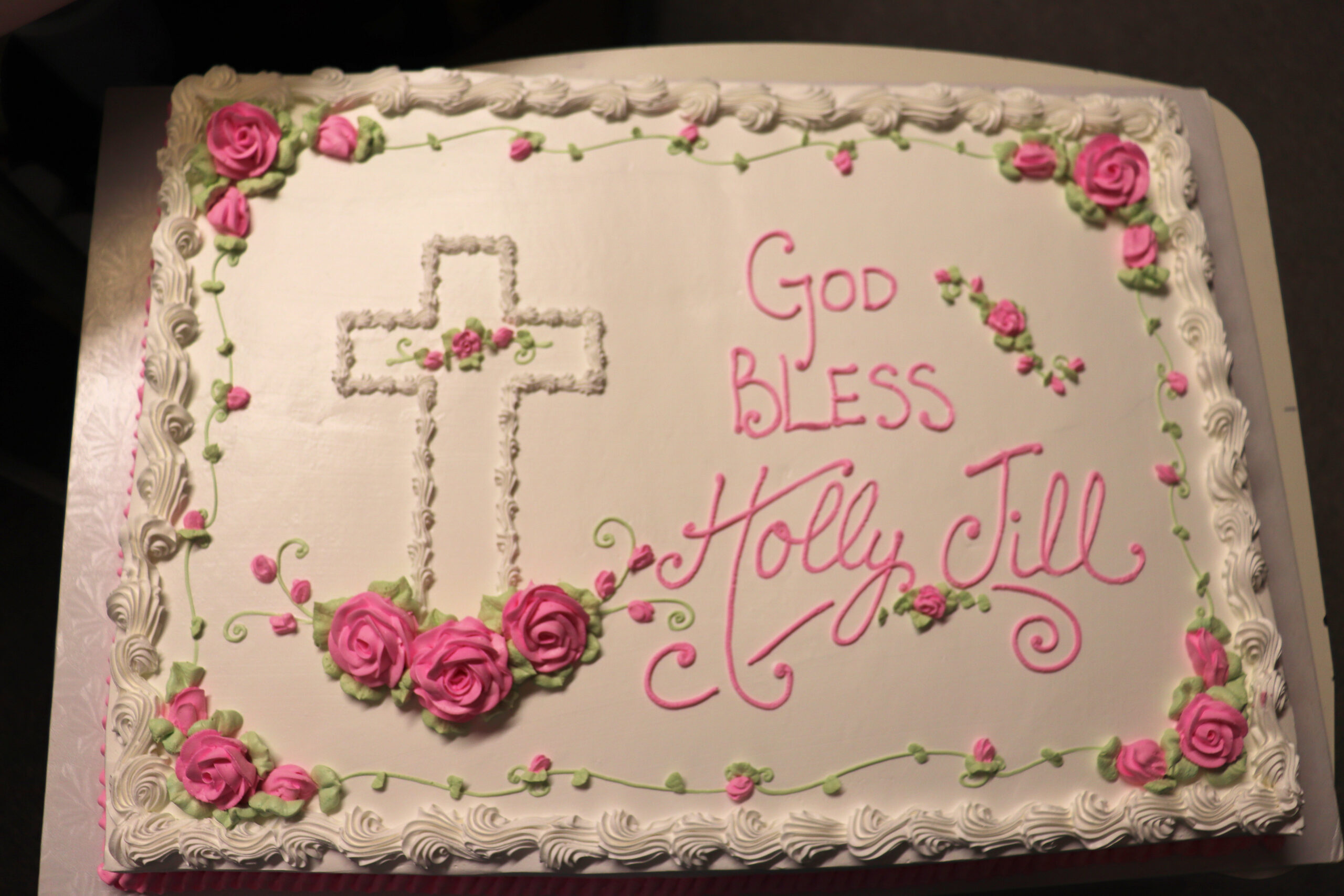 Grace and Blossoms Sheet Cake - Image 7