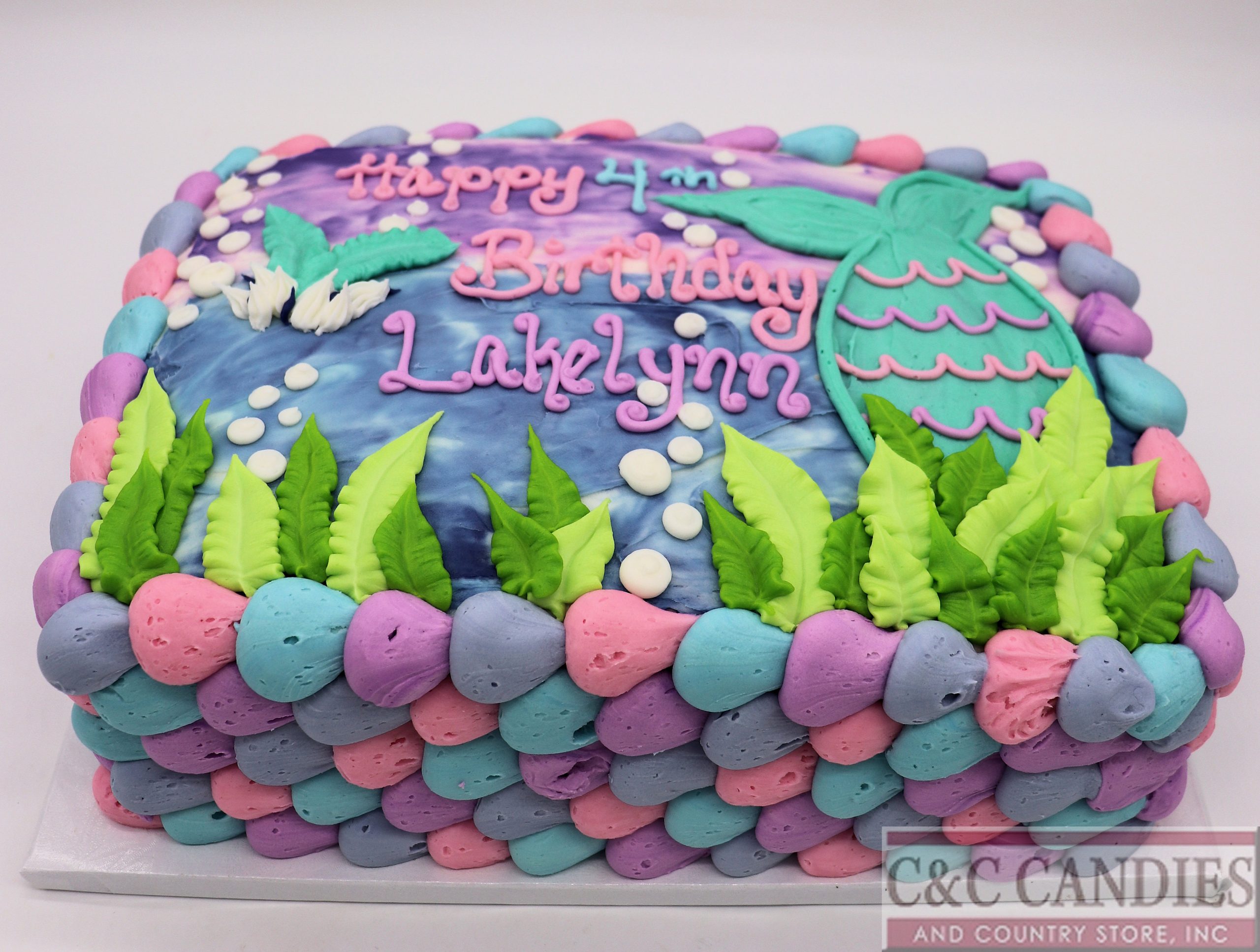 Mermaid Tails - Sheet Cake