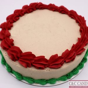 Holiday Borders Round Cake