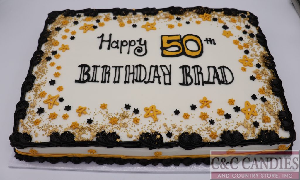 Classic Black & Gold - Sheet Cake