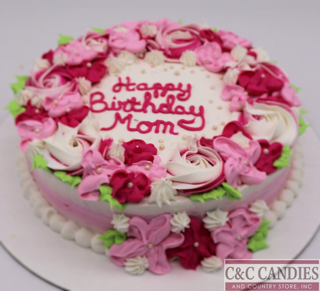 Pretty Flower Garden - Round Cake