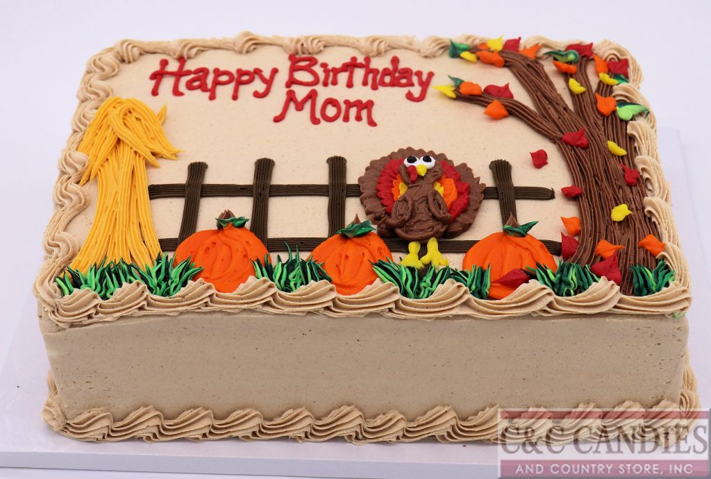 Turkey Time Sheet Cake
