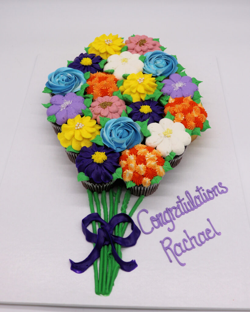 Assorted Flower Bouquet Cupcake Cake C&C Candies