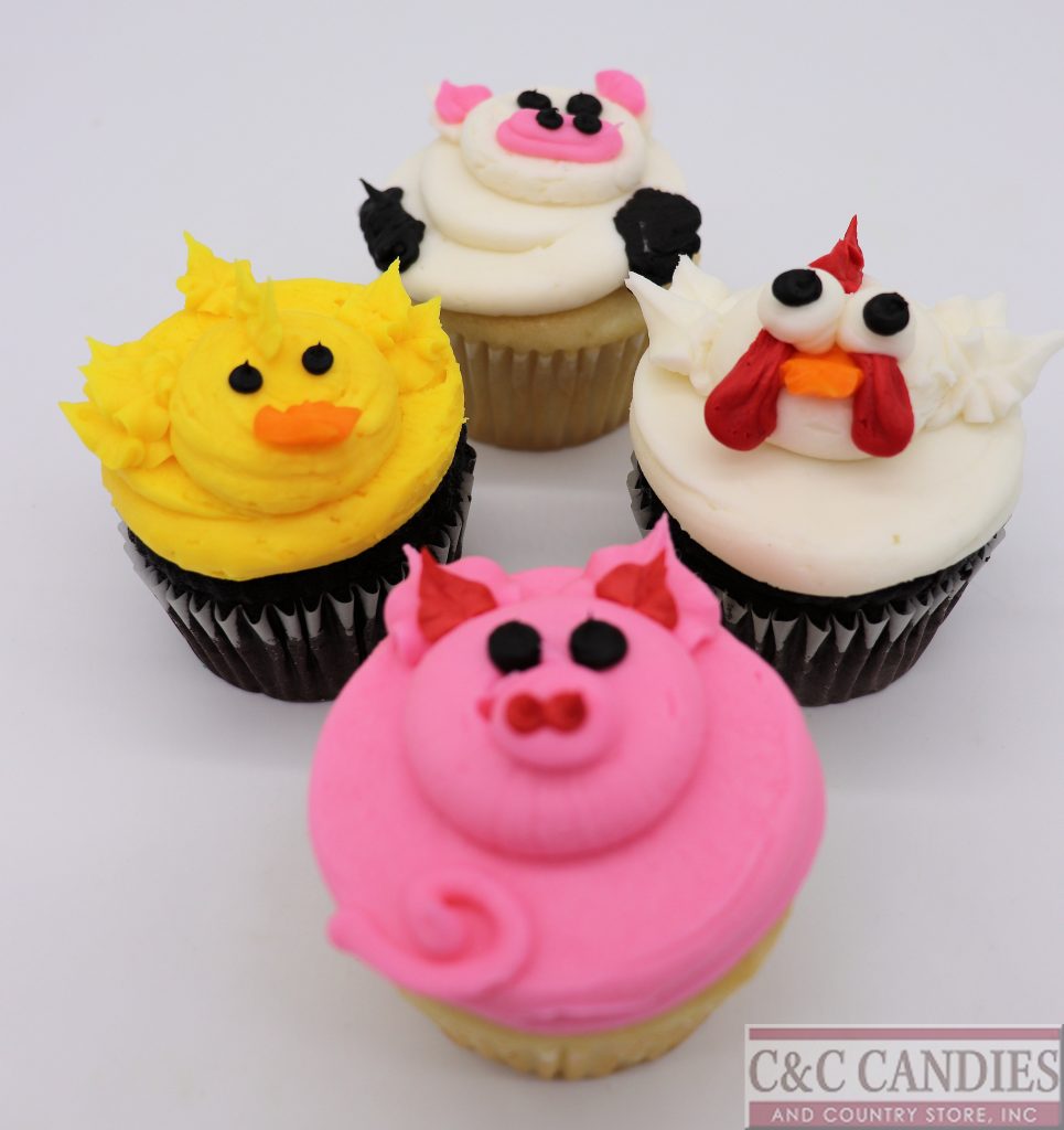 Farm Animal Cupcakes