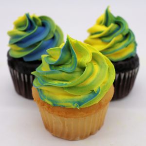 Multi Color Swirl Cupcakes
