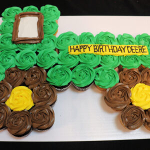 Tractor Cupcake Cake
