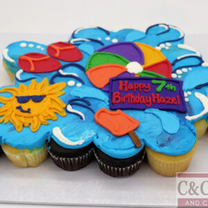 Cool Summer Splash Cupcake Cake