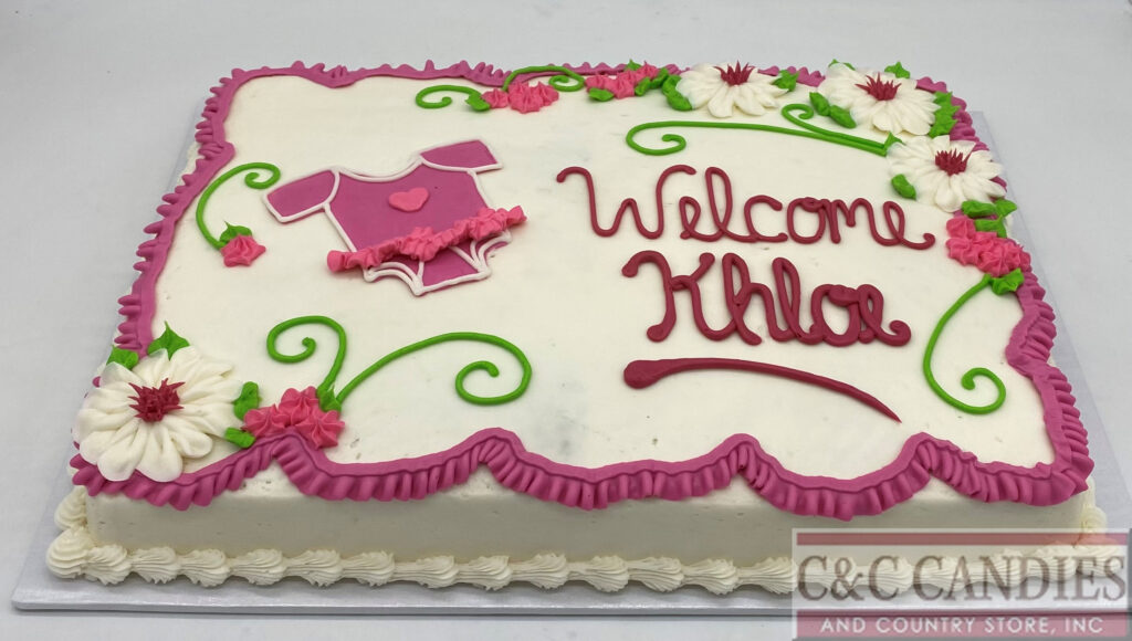 Sweet Onesie Delight - Sheet Cake